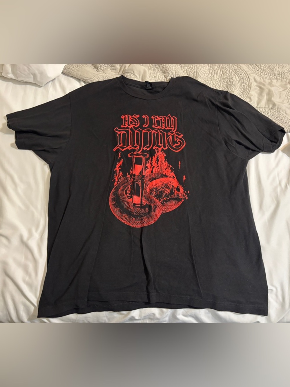 As I Lay Dying Short Sleeve Men’s XL Shirt Serpent Skull Design